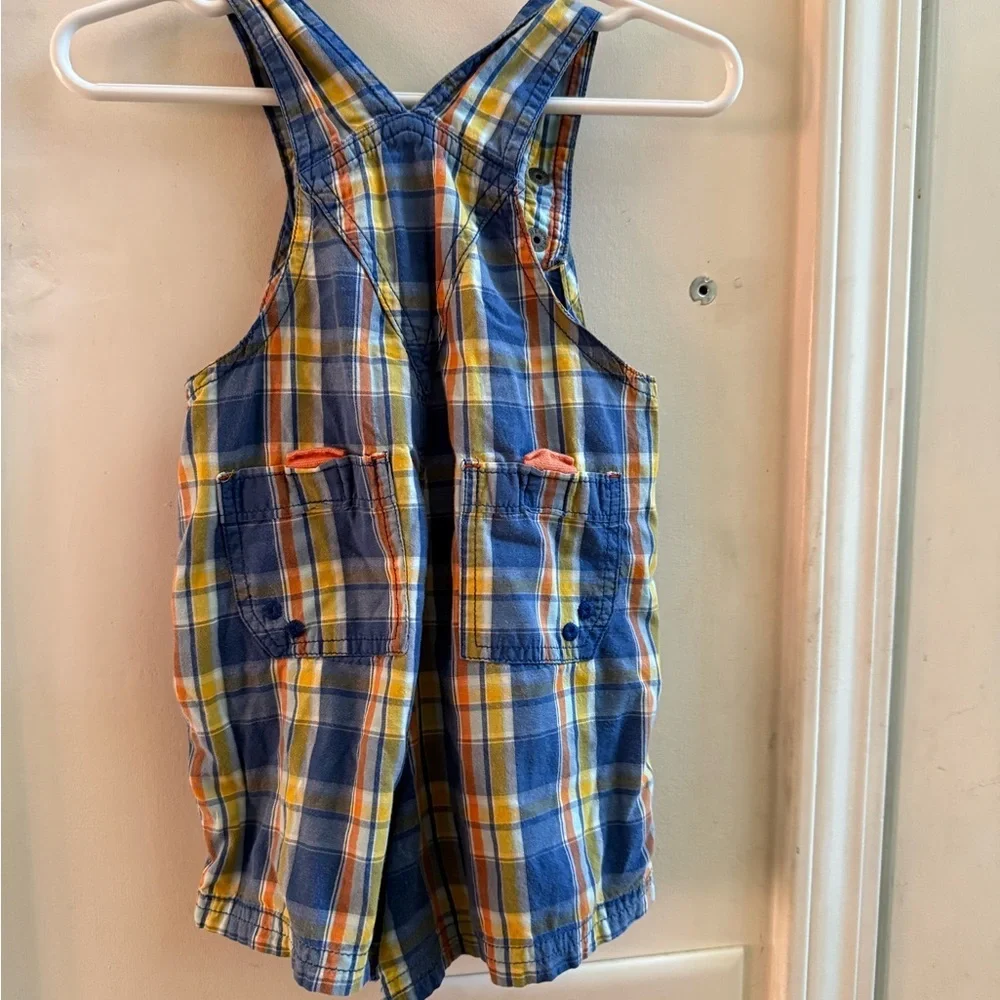 Baby Gap Plaid Shortalls